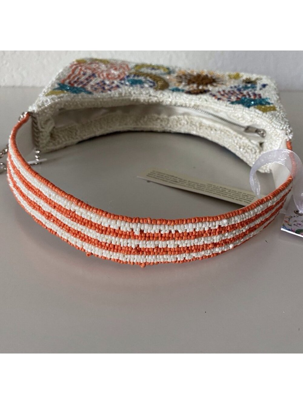 Handcrafted‎ India Evil Eye Sun Moon Stars Shoulder Beaded Bag Viral W/Charm NEW - Picture 6 of 13